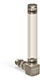 Vented Union Coupling Elbow Nylon Liquid Level Gage, 3 1/2” Sight Opening, 1/4” Male NPT Mounting Thread - B3641-30316BA2W - Oil-Rite Corp.
