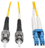Duplex Singlemode 8.3/125 Fiber Patch Cable (LC/ST), 15M (50-ft.) - N368-15M - Tripp Lite by Eaton