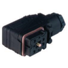 GO-Series Power Field Attachable Connector: Female, angled, 7-pin, black body, screw type; 50V AC/DC, 10 A - GO 070 WF - Belden Inc.