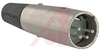 XLR Plug; Straight Male Cord; 4; Zinc, Nickel Plated; Brass, Silver Plated - 70214548 - Allied Electronics, Inc.