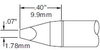 Metcal Smartheat Cartridge SRTC-637 - Chisel Tip - 0.07 in Tip Width - SRTC-637 - R. S. Hughes Company, Inc.
