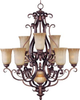 12176MCHN Large Chandeliers-Glass Shade - 610857 - Capital Lighting, Inc.