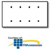 Leviton Commercial Grade Standard Size 4-Gang Blank Plate.. - 84057-40 - TelephoneStuff.com