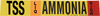 Brady B-946 Black / Orange / Red / White on Yellow Vinyl Self-Adhesive Pipe Marker - 2 1/4 in Height - 2 in Character Height - 14 in Length - Printed Msg = AMMONIA - 90419 - 754476-90419 - R. S. Hughes Company, Inc.