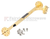 20 dB WR-12 Waveguide Broadwall Coupler with UG-387/U Round Cover Flange and E-Plane Coupled Port from 60 GHz to 90 GHz in Brass Copper - SMW12EC001-20 - Fairview Microwave Inc.