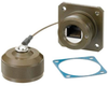 Category 6, Ruggedized Flange Mount, Zinc-Nickel finish with Grounding Shield and Dust Cap - T6C00016 - MilesTek Corporation