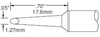 Metcal Smartheat Soldering Cartridge SSC-667A - Bevel Tip - 0.56 in Tip Length - 0.07 in Tip Width - SSC-667A - R. S. Hughes Company, Inc.