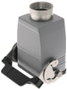 Standard, Rectangular Hood, size 44.27, Single Latch with gasket, Top PG29 cable entry - CAV-06LG29 - Mencom Corporation