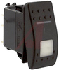 Switch, Rocker, V SERIES, Lighted, SPST, (ON)-NONE-OFF - 70131619 - Allied Electronics, Inc.