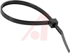 Tie, Cable; Black; 6 in. (Approx.); 0.14 in. (Approx.); 1-1/4 in. (Max.) - 70163615 - Allied Electronics, Inc.