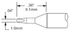 Metcal Smartheat Soldering Cartridge SSC-771A - Chisel Tip - 0.36 in Tip Length - 0.04 in Tip Width - SSC-771A - R. S. Hughes Company, Inc.
