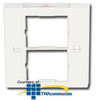 Siemon Single Gang British CT Faceplate for Two CT Couplers - CTE4-FP22-02 - TelephoneStuff.com
