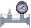 WR-75 Waveguide Pressurizing Section 4.25 Inch Length with Square Cover Flange from 10 GHz to 15 GHz -- FMWSP1006 - Image