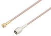 Snap-On MMBX Plug Right Angle to SMA Male Cable 18 Inch Length Using RG316 Coax - PE3C4020-18 - Pasternack