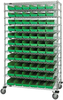 Wire Shelving, 12Shelves, 143Bins, Grn; Shelving Unit Type Quantum Storage - 44AC8401 - Newark, An Avnet Company