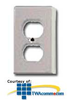 Leviton Isolated Ground Metal 1 Gang Double Receptacle.. - 83003-IG - TelephoneStuff.com