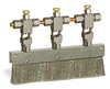 Valve Brush, 6 3/4” X 3/8” Flat Stainless Steel, 1/4” OD Tube Inlet - B309-3X01 - Oil-Rite Corp.