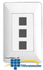 Legrand - On-Q 3 Port AnyPort&reg; Designer Wall Plate (25.. - 364302-01 - TelephoneStuff.com