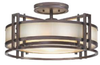 Semi-Flush Mts.-Drum Shade - 338614 - Light Center (The)