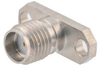 SMA Female (Jack) Connector Field Replaceable 2 Hole Flange (Panel Mount) 0.02 inch Pin, .481 inch Hole Spacing with Metal Contact Ring - FMCN1638 - Fairview Microwave Inc.