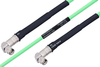 Temperature Conditioned SMA Male Right Angle to SMA Male Right Angle Low Loss Cable 18 Inch Length Using PE-P142LL Coax - PE3M0152-18 - Pasternack