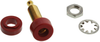 Banana Jack, 15A, Turret, Red; Gender Pomona - 97B1821 - Newark, An Avnet Company