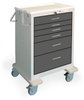 6 Drawer Tall Steel Treatment Cart -- UTGKU-433369-GRA.
