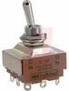 SWITCH, STANDARD SIZE TOGGLE, SOLDER LUG TERMINALS, 3PDT, ON-NONE-ON - 70192216 - Allied Electronics, Inc.
