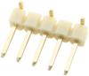 Connector, Header, 5Pos, 1Row, 2.54Mm; Pitch Spacing Multicomp Pro - 51AC2944 - Newark, An Avnet Company