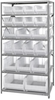 Open Shelving, 7Shelves, 20Bins, Clear; Shelving Unit Type Quantum Storage - 42AC9465 - Newark, An Avnet Company