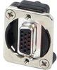 RECEPTACLE, EH SERIES, 15-PIN DSUB FEMALE TO FEMALE - 70214318 - Allied Electronics, Inc.