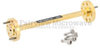 WR-10 Waveguide Section 3 Inch Straight Length With UG-387/U-Mod Round Cover Flange from 75 GHz to 110 GHz in Instrumentation Grade -- SMF-10S001-03 - Image