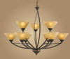 7648/6+3 Mid. Chandeliers-Glass Up - 499030 - Capital Lighting, Inc.