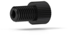 Flangeless Nut Delrin®, Short, 1/4-28 Flat-Bottom, for 1/16