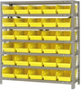 Open Shelving, 7Shelves, 30Bins, Yellow; Shelving Unit Type Quantum Storage - 44AC8914 - Newark, An Avnet Company