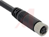 CONNECTOR, M8 CABLE, FEMALE, 4 POSITION, RIGHT ANGLE - 70084672 - Allied Electronics, Inc.