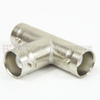 BNC T Adapter Female (Jack) Female (Jack) Female (Jack), Nickel Plated Brass Body -- SM3418