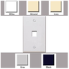 QUICKPORT 1 PORT WALL PLATE IVORY - LE-41080-1IP - MilesTek Corporation