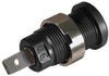 Safety Jack, 4Mm, .188 Faston, Panel, Black Rohs Compliant Cal Test Electronics - 96AC7549 - Newark, An Avnet Company