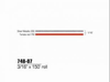 3M Scotchcal 74807 Silver Metallic / Tomato Red Striping Automotive Tape - 3/16 in Width x 150 ft Length - 2 mil Thick - 051141-74807 - R. S. Hughes Company, Inc.