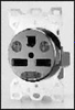 Connector, Power Entry, Receptacle, 30A; Connector Type Hubbell Wiring Devices - 92F510 - Newark, An Avnet Company