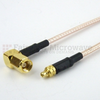 MMCX Plug (Male) to RA SMC Plug (Male) Cable RG316 Coax Up To 3 GHz in 48 Inch - FMC0928315-48 - Fairview Microwave Inc.