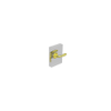 McCoy Entry Door Latch, Portofino Handle with Privacy Knob, Left Hand Out, 28 - 37mm  Door Thickness, Diamond Brass - MA-01-421-02-40 - Southco