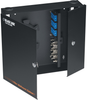 Fiber Wall Cabinet, 4-Slot, Steel, Black; Rack U Height Black Box - 65AH1570 - Newark, An Avnet Company