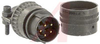 connector,metal circ,class e,str plug w/cable clamp,sz14,5 #16 solder pin cont - 70143427 - Allied Electronics, Inc.