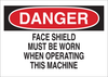 Brady B-555 Aluminum Rectangle White Machine & Equipment Sign - 14 in Width x 10 in Height - 42499 - 754476-42499 - R. S. Hughes Company, Inc.