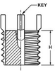 Solid Keylocking Threaded Inserts -- Solid - Inch