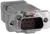 connector,d-sub kit,9 contact crimp plug w/contacts and shielded metal hood - 70172315 - Allied Electronics, Inc.