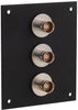 3 JACK PANEL INSERT BULKHEAD FEED THROUGH TRB 2 LUG NON ISOLATED - REF00166 - MilesTek Corporation