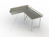 CDCR Series, Stainless Steel NSF Listed Clean Dishtable - 3CDC-R-84 - AERO Manufacturing Company